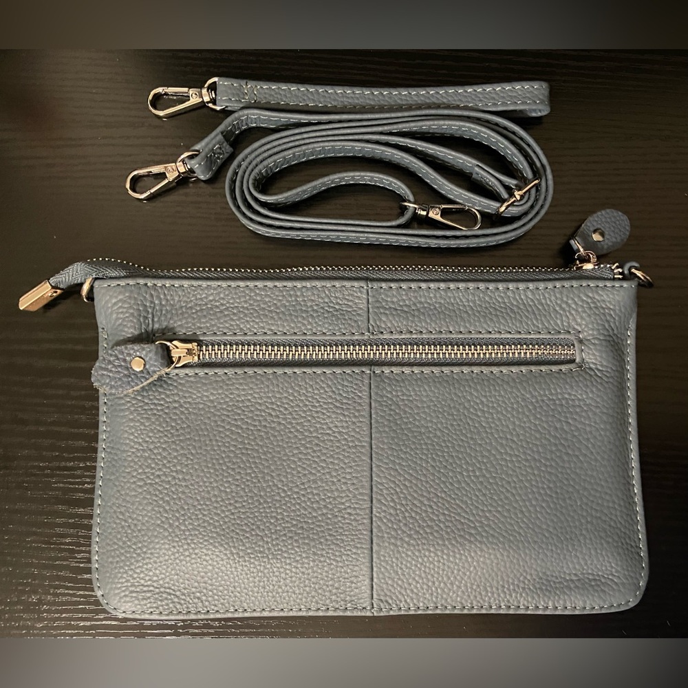 befen ~ Crossbody ~ Wristlet ~ Air Force Blue ~ Leather ~ NWOT